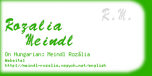rozalia meindl business card